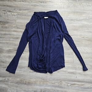 Navy Blue Open Cardigan